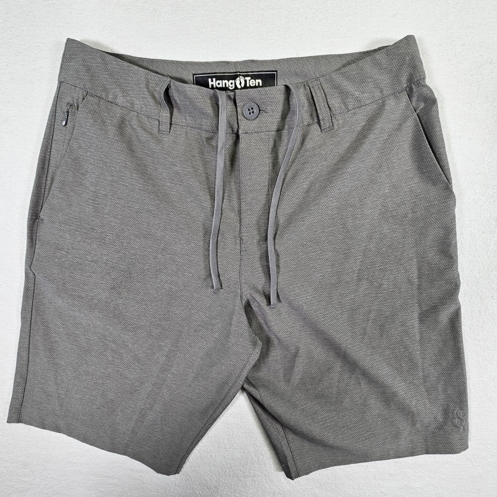 Hang Ten Golf Shorts Mens 32 Walk‎ Lightweight Quick Dry Gray Grey